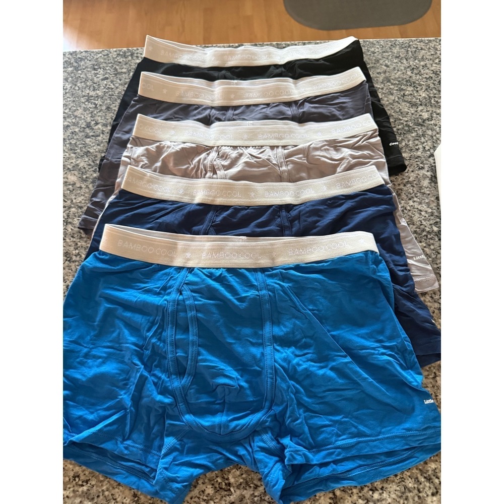 Bamboo Cool Boxer Briefs Boy's XL Multicolor New 5 Pack Little Hero